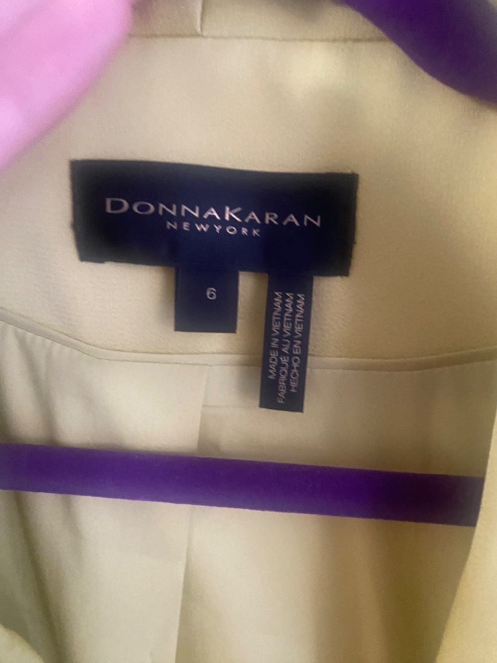 Donna Karan New York Womens Satin One-Button Jacket - Picture 5 of 8